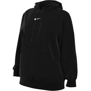 Nike DQ5860-010 W NSW PHNX FLC OS PO HOODIE Sweatshirt Women's Black/sail M-T