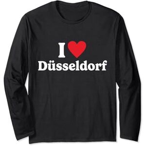 I Love European Cities I love Düsseldorf Long Sleeve T-Shirt