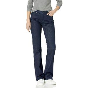 Amazon Essentials Women's Mid-Rise Slim Bootcut Jean, Rinsed, 14-16 Short