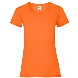 Fruit of the Loom Women's Short Sleeve T-Shirt - Orange - Orange - Small