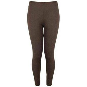 Fairy Trends Ltd TrendyFashion Plus Size Plain Stretchy Viscose Leggings UK Sizes 8-26 Womens Full Length Ladies Long Leggings Pants (Brown L-X Large UK 16-18)