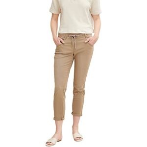 Tom Tailor Gmbh TOM TAILOR Women's Tapered relaxed trousers 1032046, 28722 - Dark Sepia, 40W / 28L