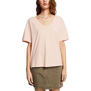 ESPRIT Women's 043ee1k325 T-Shirt, Pastel Pink, M