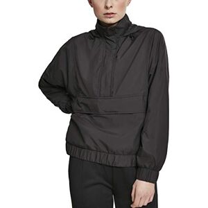 Urban Classics Women's Ladies Panel Pull Over Jacket, Black (Black 00007), XXL