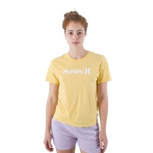 Hurley Women's O&o Seasonal Tee T-Shirt, Eggnog, XS