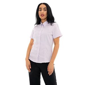 Style It Up Womens Ladies Kustom Kit Blouse Short Sleeve Office Work Formal Smart Sizes 8-28 Lilac