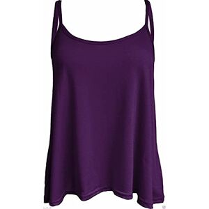 KAZ Ladies Vest Tops For Women Uk Ladies Summer Tops Cami Top Womens Vest Tops Plus Purple 20-22