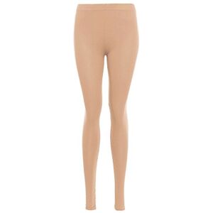 66FD New Womens Ladies Plain Strechy Viscose Full Length Legging Plus Size 8 to 26 (Peach/Nude, ML UK 12-14)