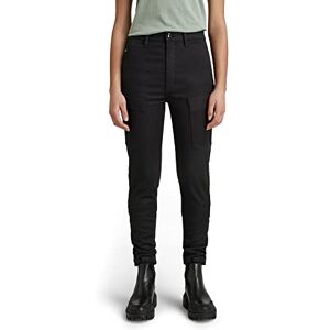 G-STAR RAW Women's Kafey Cargo Ultra High Skinny Hose, Black (dk black D21099-C105-6484), 27W / 30L