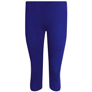 Shopygirls Tease Women Ladies Cropped 3/4 Capri Length Leggings Summer Plus Size UK 8-26 (Royal Blue, 14)