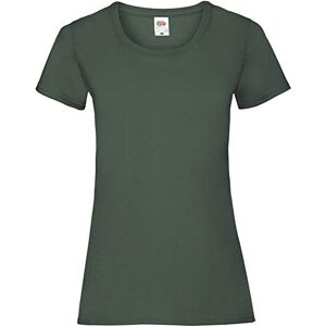 FRUIT OF THE LOOM Women's Valueweight Short Sleeve T Shirt, Bottle Green, M UK