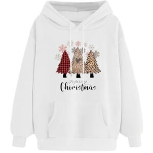 Winter Hoodies For Women Uk AMhomely Women'S Hoodies, Oversized Blanket Hoodie, Minnie And Mickey Gifts Warm Jumper White S