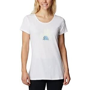 Columbia Women's Daisy Days T-Shirt, White, Best Site Graphic, S