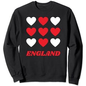 Summer Season Apparel Co. Cute England Love Heart Womens Kids Sweatshirt