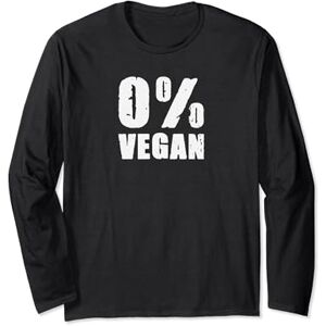 Daribo zero percent vegan, funny carnivore, sarcastic meat eater Long Sleeve T-Shirt