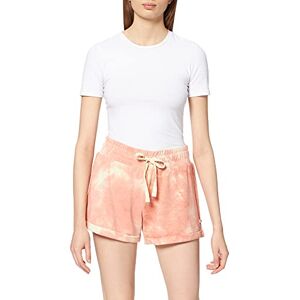 Hurley Women's W Cozy Rolled Hem Shorts, Coral Almond Dreamy Tie Dye, XS