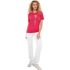 Joe Browns Women's with Love Slogan Crew Neck Graphic T-Shirt, Pink, 14 (L)