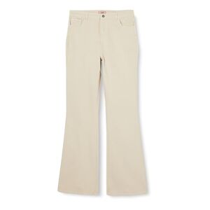 Joe Browns Women's Essentials Ecru High Waisted Bootcut Flared Jeans, Beige, 12L