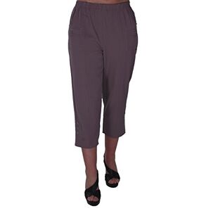 Eyecatch - Verde Ladies Capri Crop Pants Flexi Stretch Plus Sizes Womens 3/4 Trousers 12-118