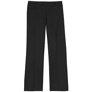 Ensemble Ladies Plus Size Straight Leg Work Pants (Sizes 16-26) Wool Blend Formal Trousers for Office Black