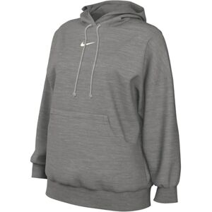 Nike DQ5860-063 W NSW PHNX FLC OS PO HOODIE Sweatshirt Women's DK GREY HEATHER/SAIL Size L-T