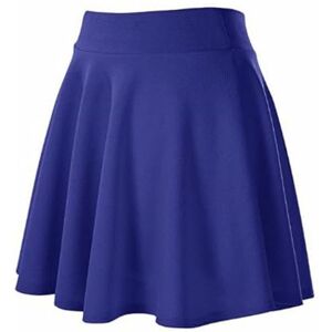 GerRit Skirt Women's Skirts Fashion Mini Elastic Pleated For School Girl Uniform Black Tennis Skirts-blue-l