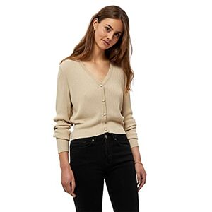 Redefined Fashion Desires Geisha Rib Cardigan, Beige Cardigans For Women Uk, Spring Womens Cardigan, Size XS