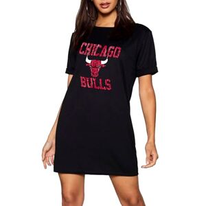 Fashion Star Womens Short Sleeve Oversized Baggy Tunic Long T Shirt Dress Slogan Printed Black Plus Size (UK 20/22)