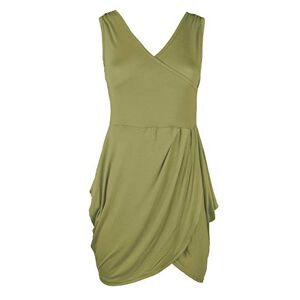 Fashion Star Women's Tunic Casual Dress S/M (UK 8/10) Khaki