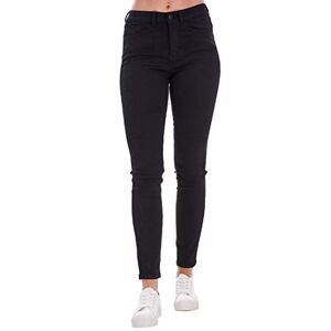 ChicWhisper Ladies Black Tencel Stretch Denim Super Skinny Jeans