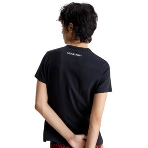 Calvin Klein Womens Crew Neck Pyjama T-Shirt Black M