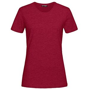 Be Jealous Womens Breathable T Shirt Wicking Gym Basic Top Sports T-Shirt Womens T-Shirt Wine Marl Large (UK 12)