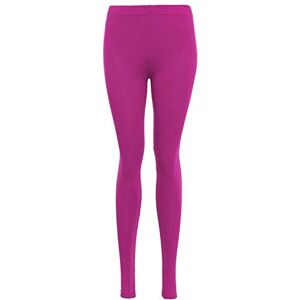 Zaif & Hari Ladies Plain Leggings Women's Long Stretchy Full Length Pants Plus Size 8-26 (Hot Pink, 16-18)