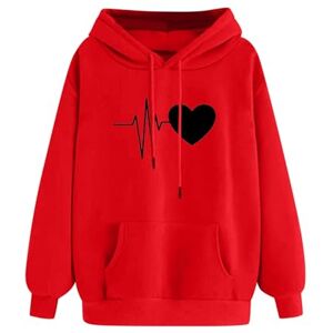 RLEHJN Women's Hoodies UK Sale Clearance Autumn/Winter Hooded Sweatshirt Long Sleeve Shirts Solid Color Hoodies with Drawstring Ladies Basic Casual Tops Comfortable Warm Pullover Loose Fit Outwear