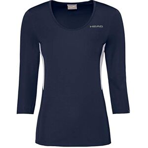 HEAD Women's Club Tech 3/4 T-Shirt, Dark Blue, X-Small