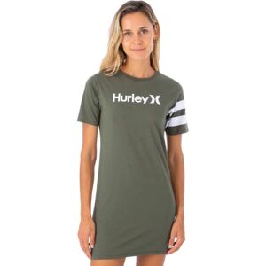 Hurley Women's W Oceancare O&o Tee Dress Casual, Olive Night, L