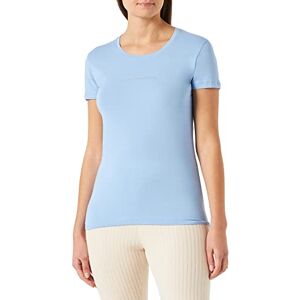 s Emporio Armani Women's T-shirt With Logo T Shirt, Periwinkle, L UK