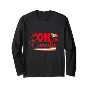 Canada Day Grumpy Dad Co I Love Canada Day Country Maple Leaf Canadian Long Sleeve T-Shirt