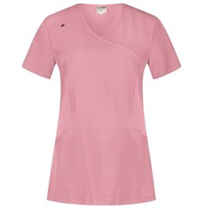 Palltex B-well Justina Tunics Women's Care Tunics Elderly Care Women's Tunic Women's Work Wear Short Sleeve V-Neck Anti-Wrinkle with Elastane, mauve, XL