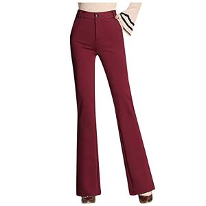 Janly Clearance Sale Womens Jeans Pants, Women Pockets High Waist Solid Straight-Leg Pants Long Trousers Flared Pants for Summer Holiday