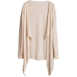 YEBIRAL Summer Fashion Simple Casual Women Long Thin Cardigan Modal Sun Clothing Tops Beige