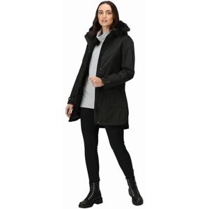 Regatta Womens Sabinka Fur Trim Parka Jacket - Black - 12