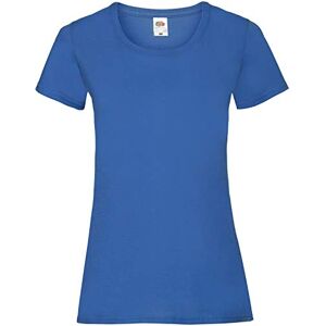 FRUIT OF THE LOOM Women's Valueweight Short Sleeve T Shirt, Royal, M UK