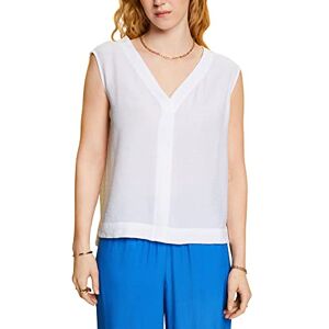 ESPRIT Women's 063eo1f301 Blouse, White, XS