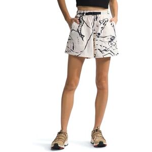 THE NORTH FACE Class V Pathfinder Shorts White Dune Coyote Field Sketch Print M