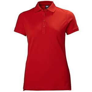 Helly Hansen Women's W Crew Pique 2 Polo Shirt, 222 Alert Red, L EU