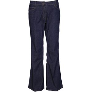 Lets Shop Shop Womens Mid Rise Boot Cut Jeans Ladies Stretch Denim Indigo Blue Pants Trouser Bottom Size 12 14 16 18 (12)