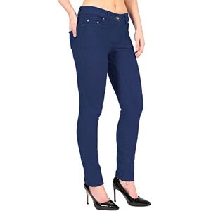 Fashion Star Womens Plain Zip Pockets Skinny Denim Jeggings