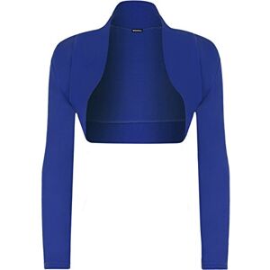 WearAll Ladies Shrug Bolero Stretch Top Womens Cardigan - Royal Blue - 8/10