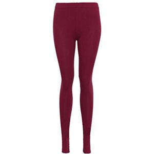 66FD New Womens Ladies Plain Strechy Viscose Full Length Legging Plus Size 8 to 26 (Wine, SM UK 8-10)